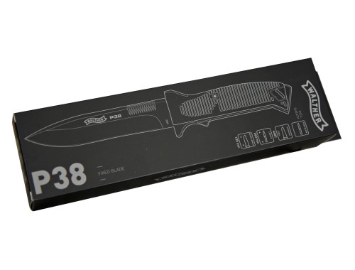 Walther P38 Messer Jagd- Outdoormesser inkl. Leder-Holster